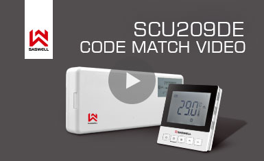 Das SCU209DE-Code der Wasserleitungsheizungszentrale stimmt mit dem Video überein