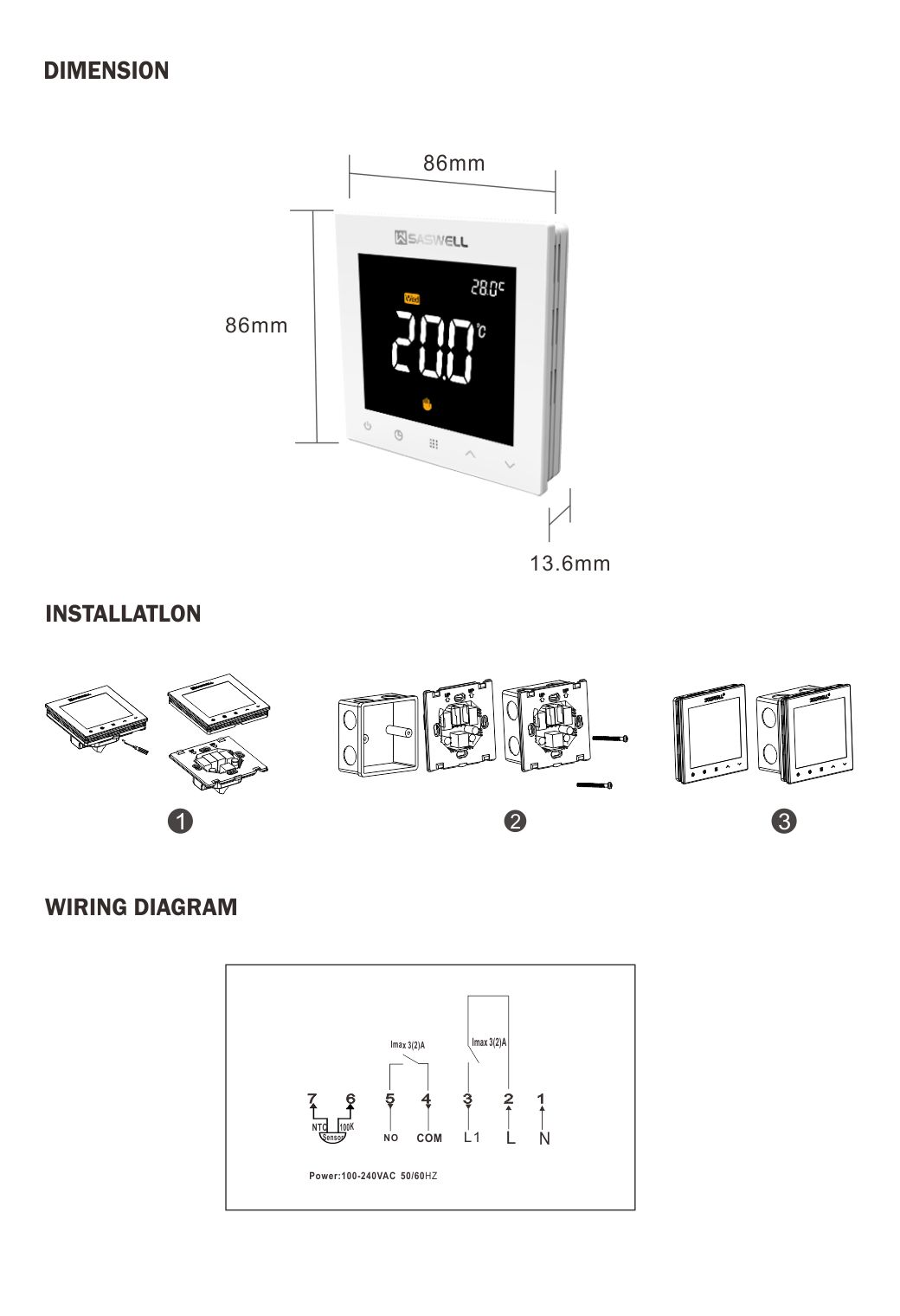 Wi-Fi 7-Day Programmable Thermostat