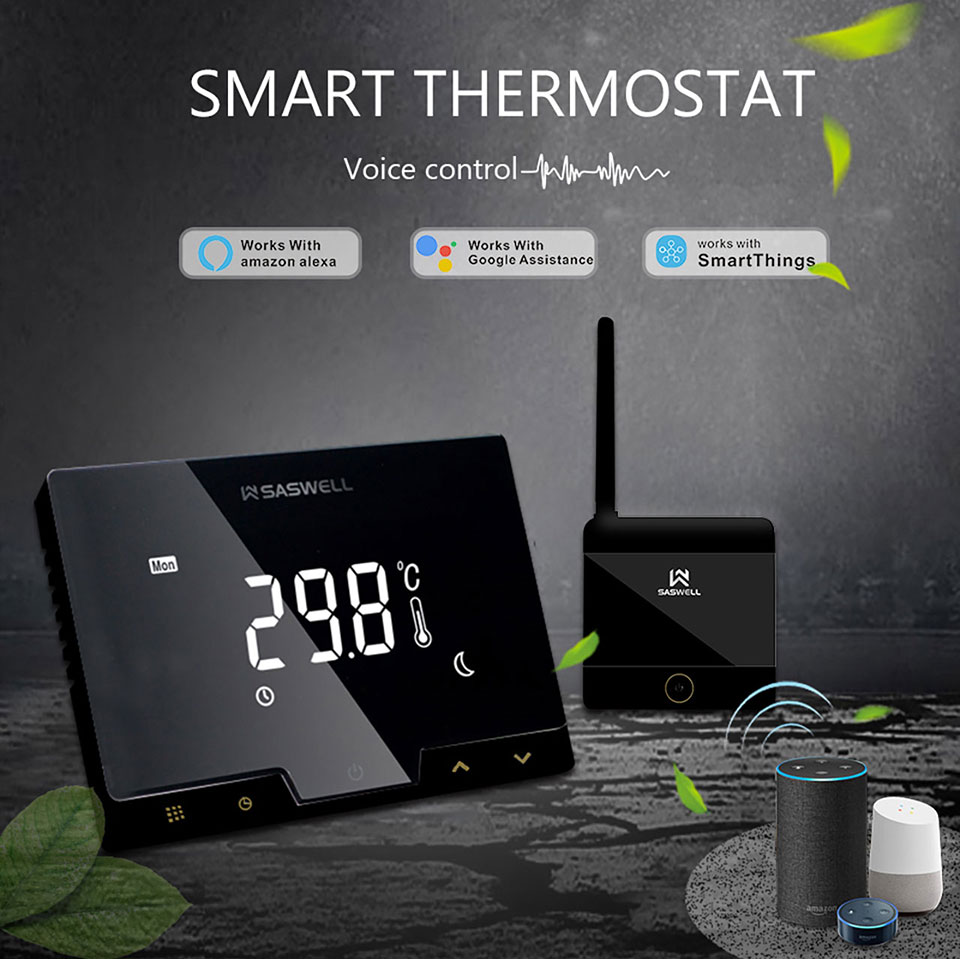 WIFI Alexa-enabled thermostat with sensor