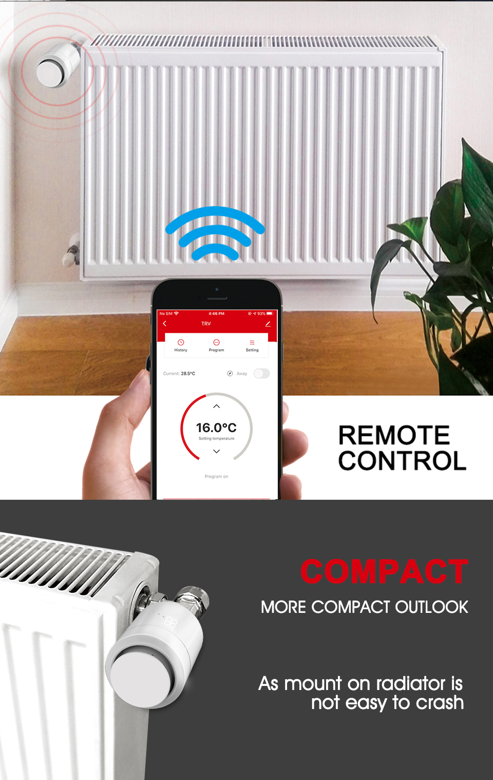 Smartes ZWAVE-Thermostat