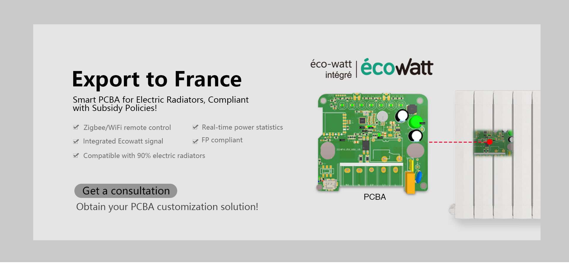 Smart Electric Radiator PCBA