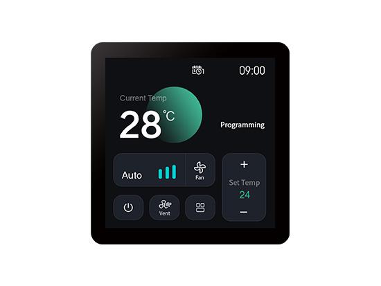 Intelligenter Thermostat mit Touchscreen-Farbdisplay