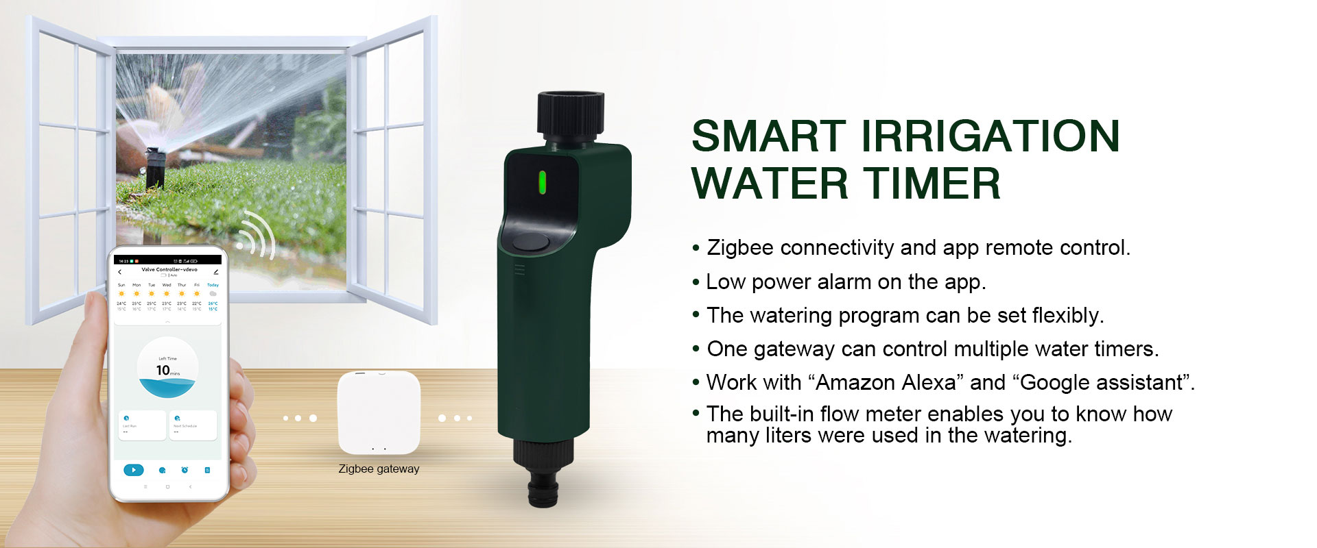 Smart Irrigation,Wifi Water Timer SAS980SWT-7-Z01